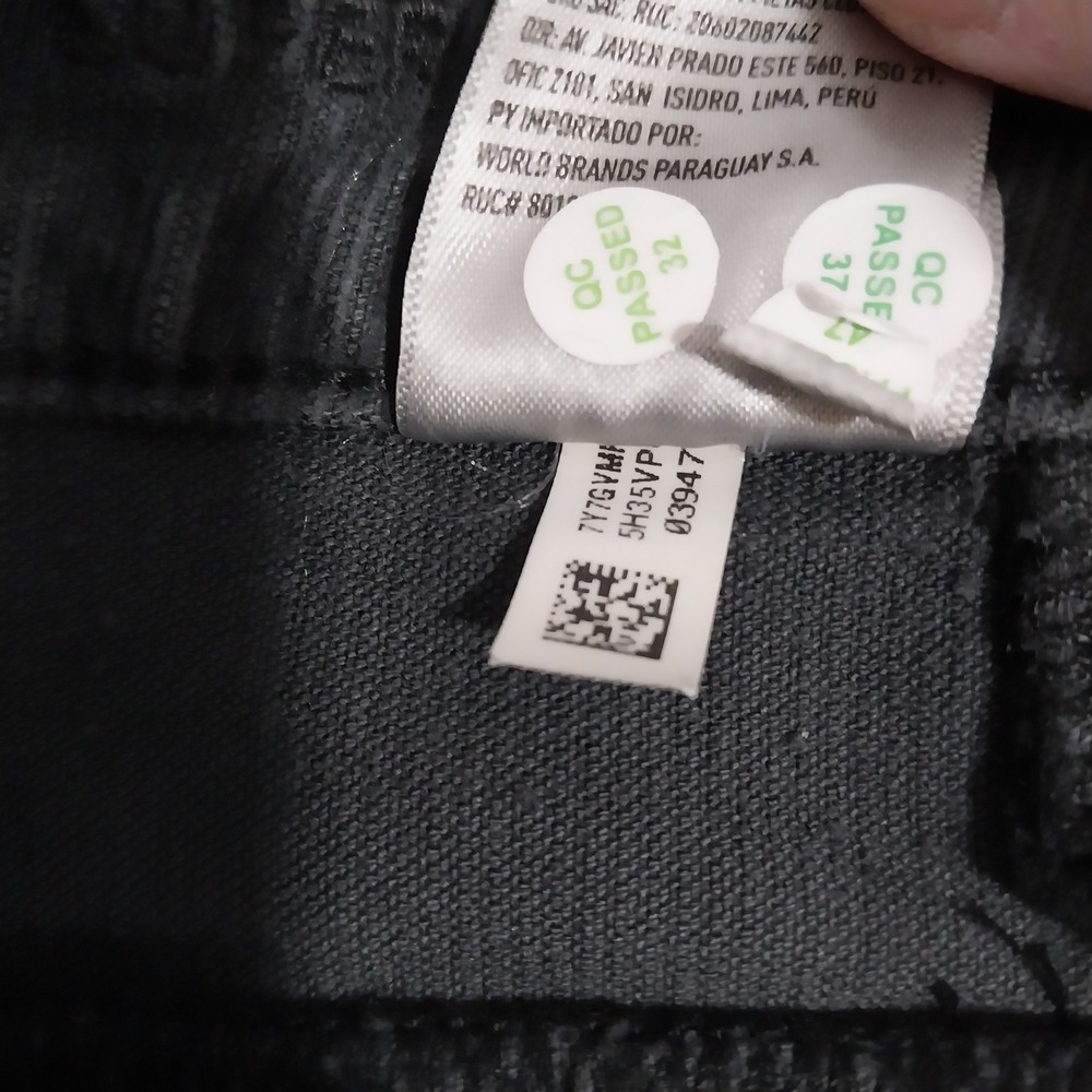 American Eagle Women Pants Super Hi-Rise‎ Flare Corduroy Button Fly 6 Gray Blue - Picture 15 of 15